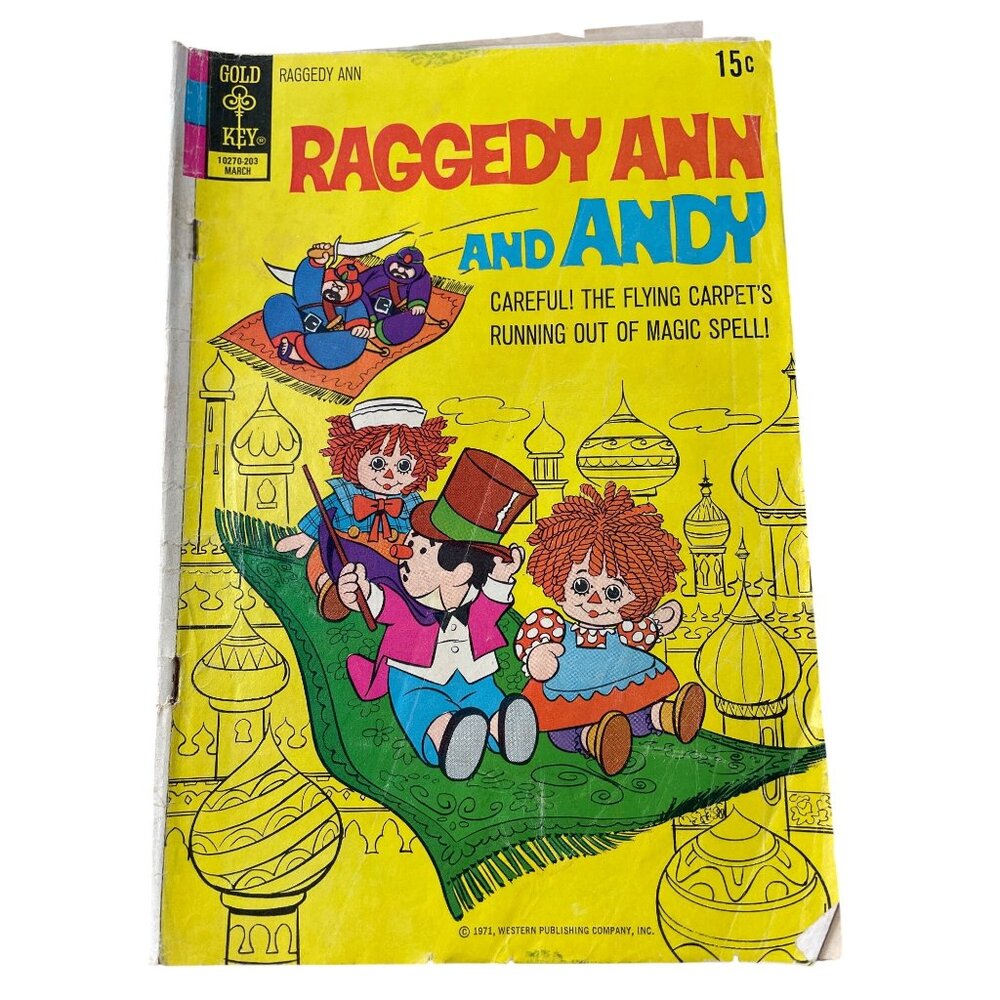 Gold Key Raggedy Ann And Andy Comic Issue #2 March 1972 Vintage Collectible